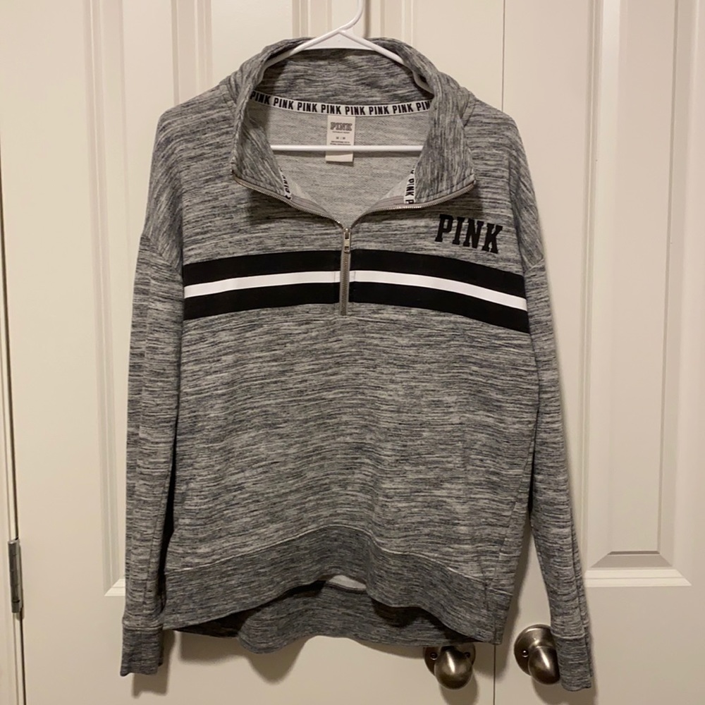 Half zip PINK pullover